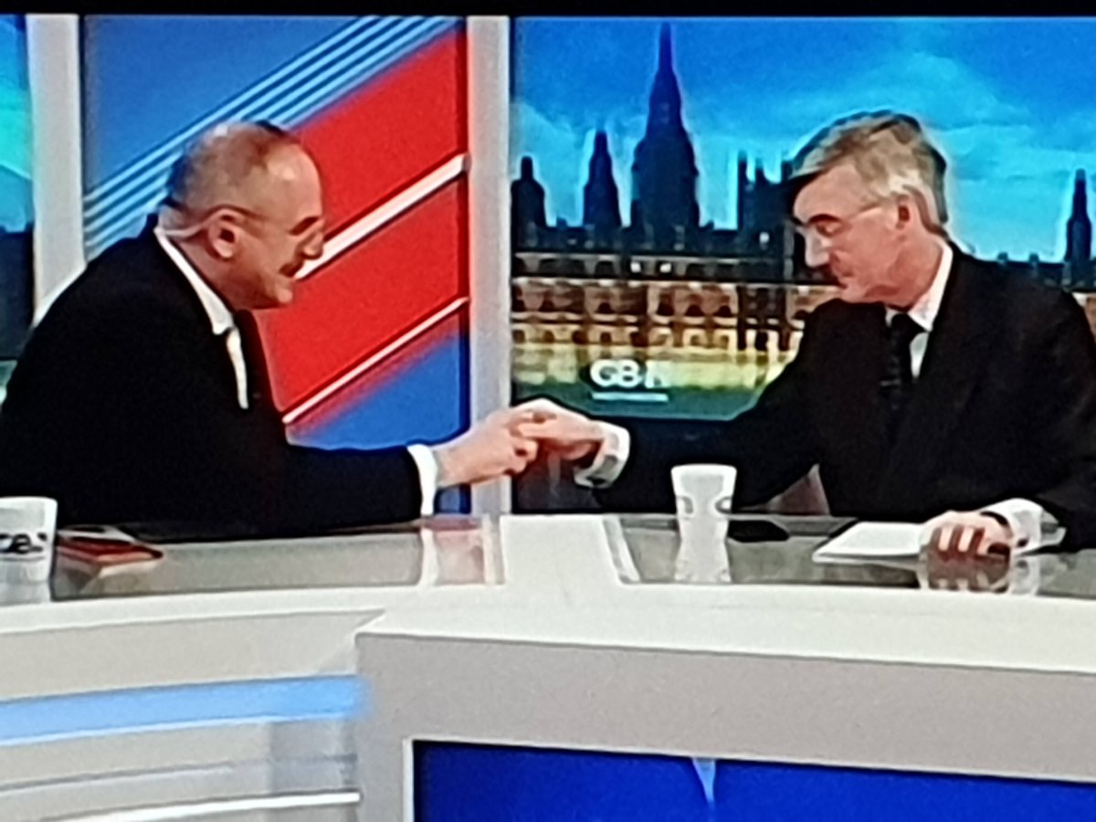 senseofprogress's tweet photo. @HoodedClaw1974 Rees Mogg admitted, in an early appearance on GB News (in an unguarded moment) his father regarded Westminster a snake pit. (Or words to that effect) How ironic to later capture Mr Mogg (another unguarded moment) in a masonic 'handshake' with ... https://t.co/mYI9rvmoSY
