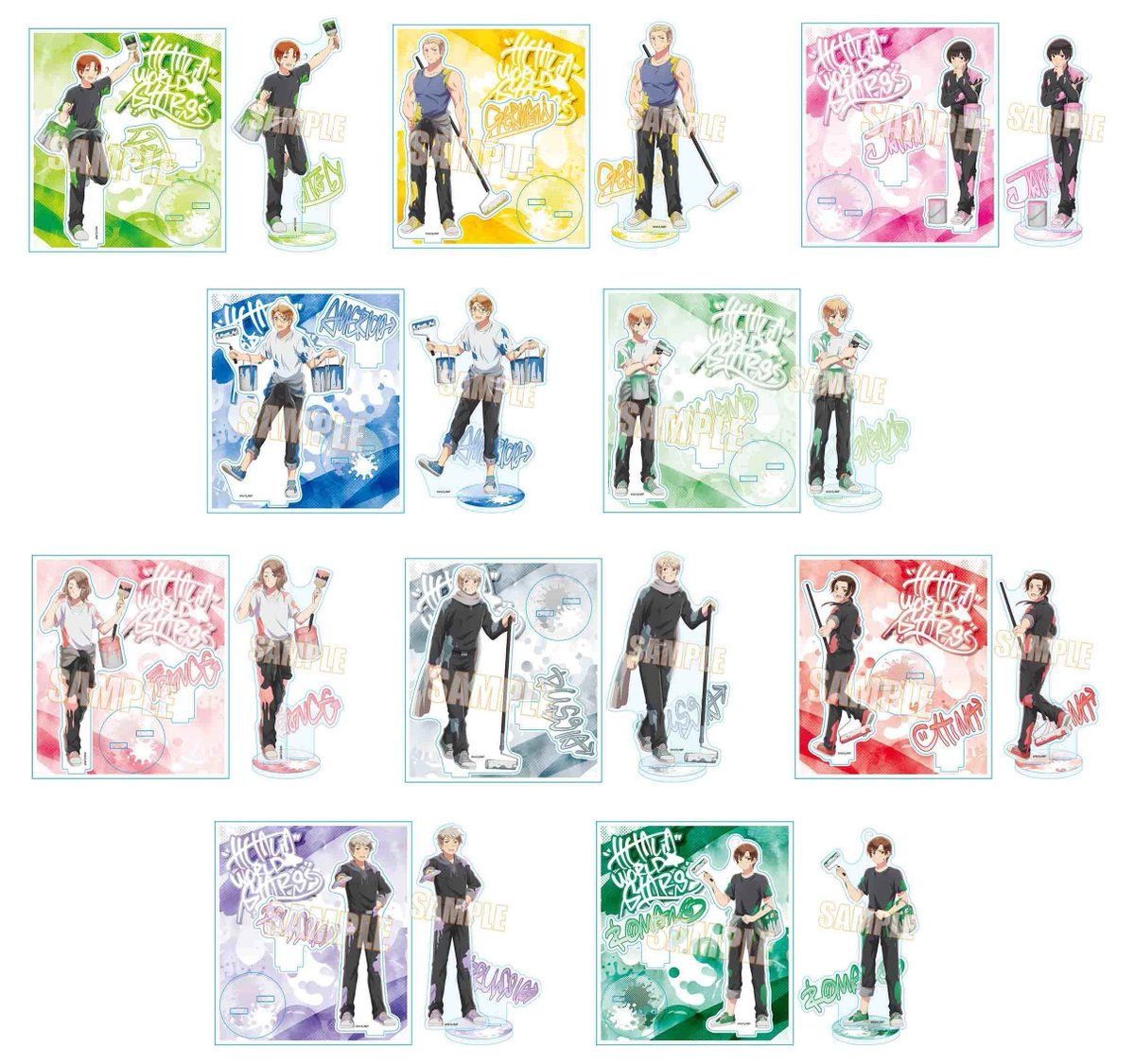 アニメイトオンラインで予約受付中！ ヘタリア World☆Stars アクリル