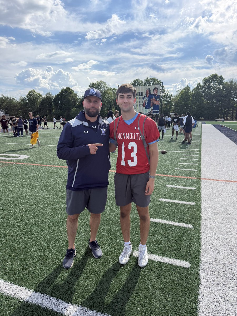 jakob_hosie's tweet photo. Great time at Monmouth's Camp today! Thank you @Coach_KCal for the invite!

60 Yard Shuttle: 🥇1st Place 
40 Yard Dash: 4.60 

@ScoutNickP @TrevorBopp @KyleScrivanich @max_finkelman @Spartan_AD @WeAreParamus @CoachJeffGallo @JimRobertsonQB  @CoachSamDorsett  @CoachKDumas @TimRehm23 @Coach_Sussman @Coach_Gladney @Coach_JLaSala @CoachMignanelli
