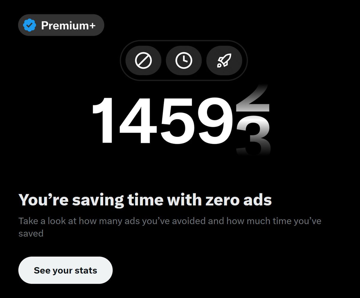 Rahmeljackson's tweet photo. >main feature is no ads
>give me ad about how many ads I am not getting https://t.co/ncun2AoiAO