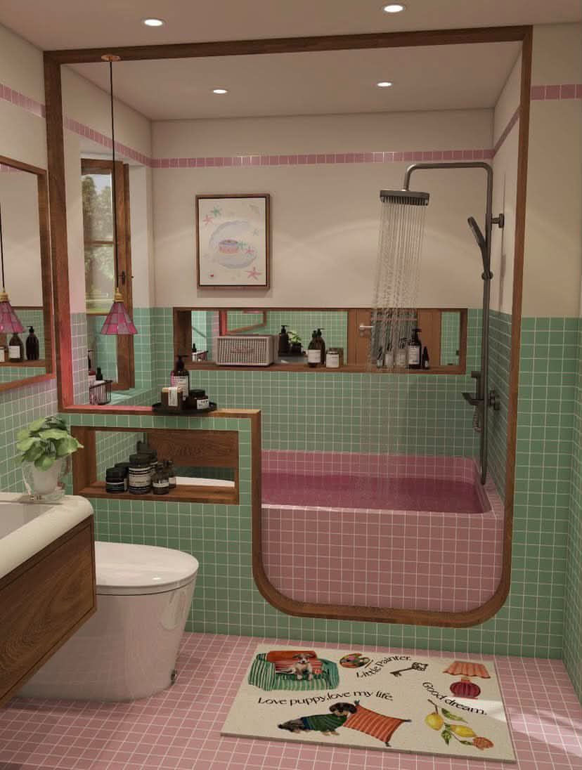 tuisney's tweet photo. Gw kalo punya kamar mandi selucu ini, tidur di sini dh https://t.co/dW1HRKhS4q