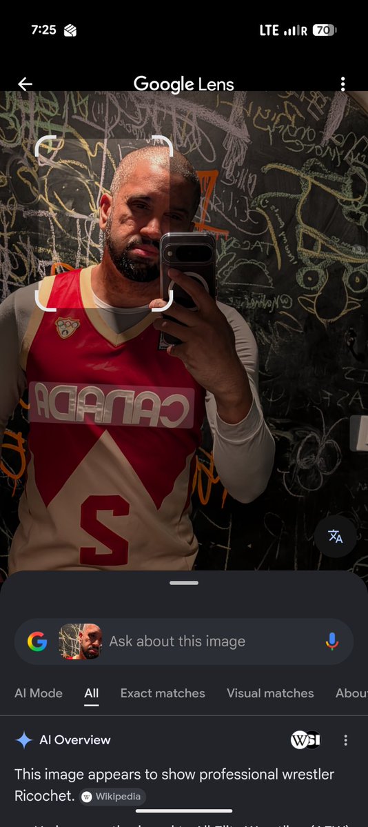 thec0is's tweet photo. Ah-ha? @KingRicochet  #AEW #ItsBecauseWereBothBald https://t.co/Xx20zaEyPt