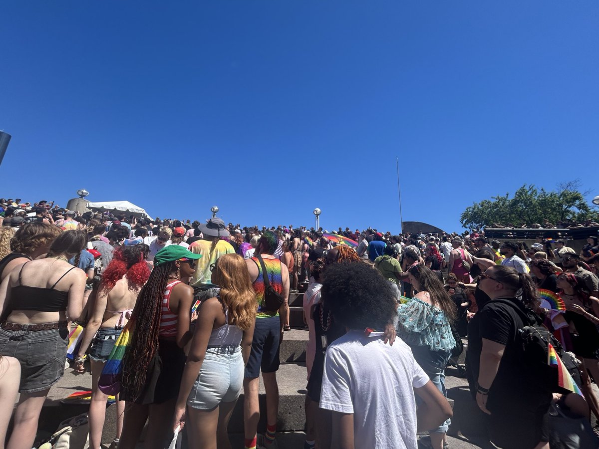 RynStratus's tweet photo. Went to the pride parade in my city and it was fun actually I even got a picture with someone’s fursona 😭 https://t.co/WkUKoOmprr