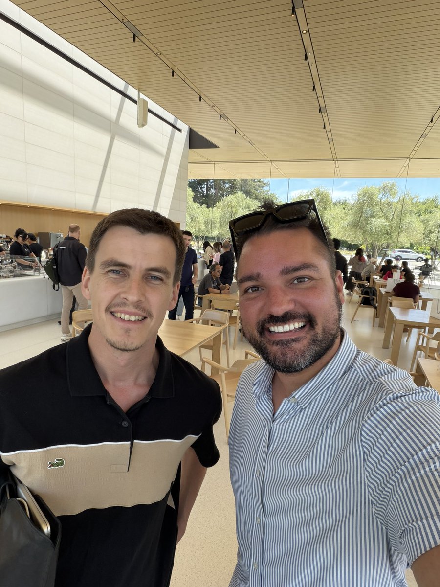 jp's tweet photo. WWDC eve at Apple Park 🍎🌈 https://t.co/aOjcX4EkDv