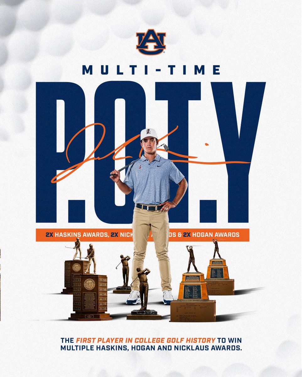 AuburnMGolf's tweet photo. Collecting trophies like infinity stones 💎 https://t.co/UrZggMdqoY