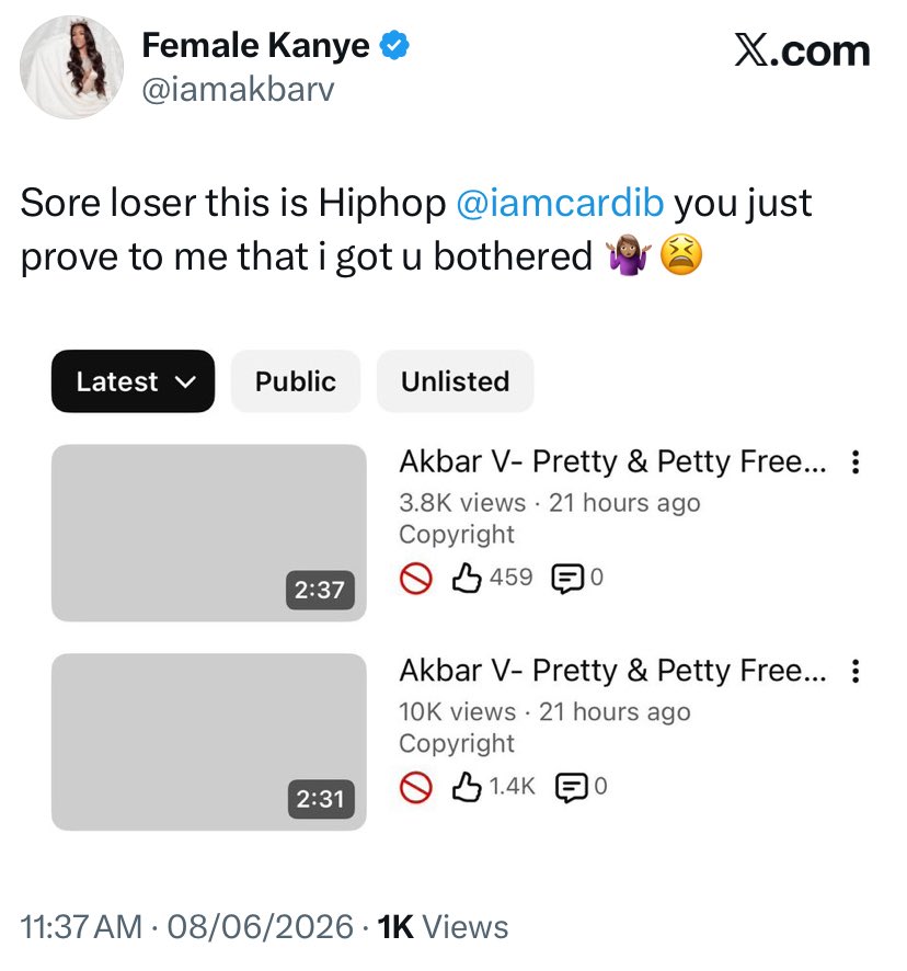marnixample's tweet photo. cardi gon cry to Atlantic everytime. https://t.co/VUm8vlV7DC