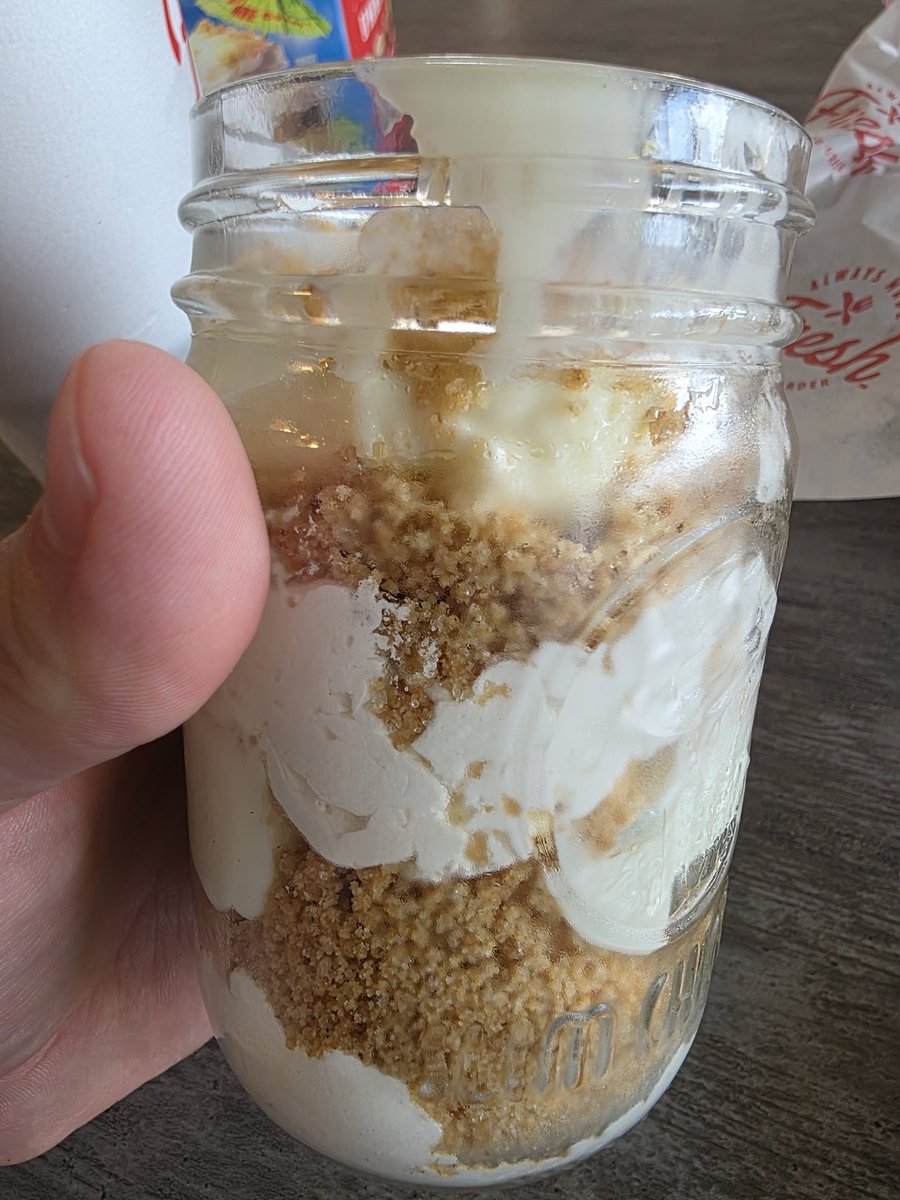 RazorAlex88's tweet photo. Alright @slimchickens let's see if this lives up to the hype. I've been to Key West so I know key lime pie! https://t.co/wTi30A43HN