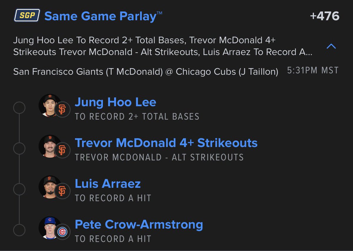 parlayprodtr's tweet photo. Sunday Night Baseball💥⚾️

@Playbook https://t.co/2LkQ9JvfSR