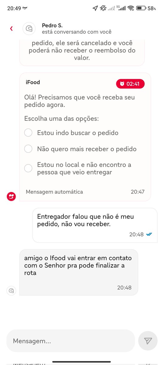 cunhasergio's tweet photo. Cara vê que o pedido não é meu e quer que eu aceite... E aí @iFood @BurgerKingBR https://t.co/v0FXSH15pu