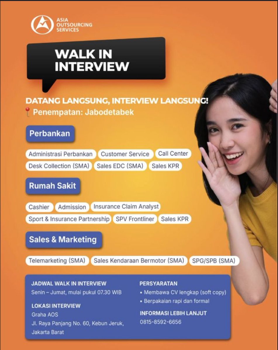Novitayulianaaa's tweet photo. Selamat hari senin semuanya

Ini ada INFO LOKER dari aku ya, semoga bisa cocok dengan kalian yang membutuhkan. 

TETAP SEMANGAT!!! https://t.co/YQt3h52t0n