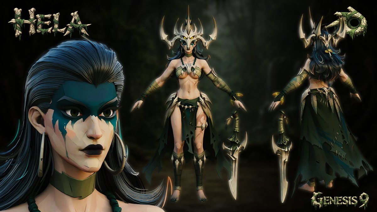 Dazzworks3D's tweet photo. 👑 MR Hela G9 CE Blend File (Savage Monarch) 👑

https://t.co/YMRfol0B9V 

#DAZ3D #Genesis9 #G9 #MarvelRivals #Hela #SavageMonarch #Blender #CEBlendFile #CharacterBuild #Dw3D https://t.co/lERmWEmi4x