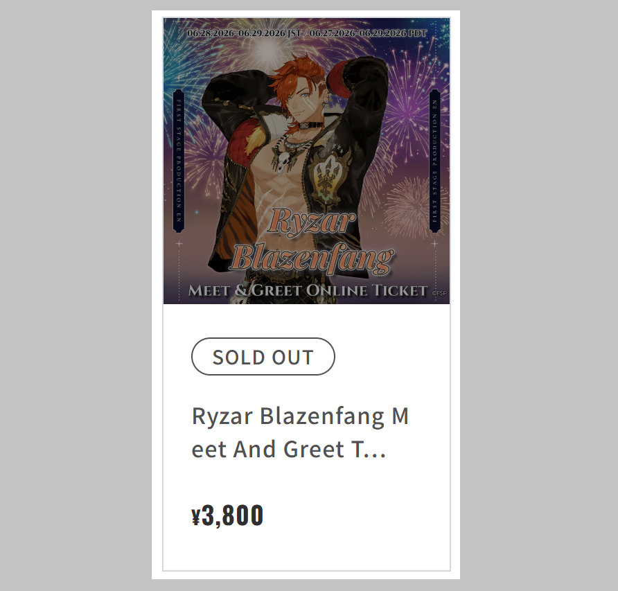 RyzarBlazenfang's tweet photo. SOLD OUT — you guys are the best. 🧡 

The Emissarius Majoris looks forward to making every minute with you special. Thank you so much, cupcake. https://t.co/gtX6sB7ghc