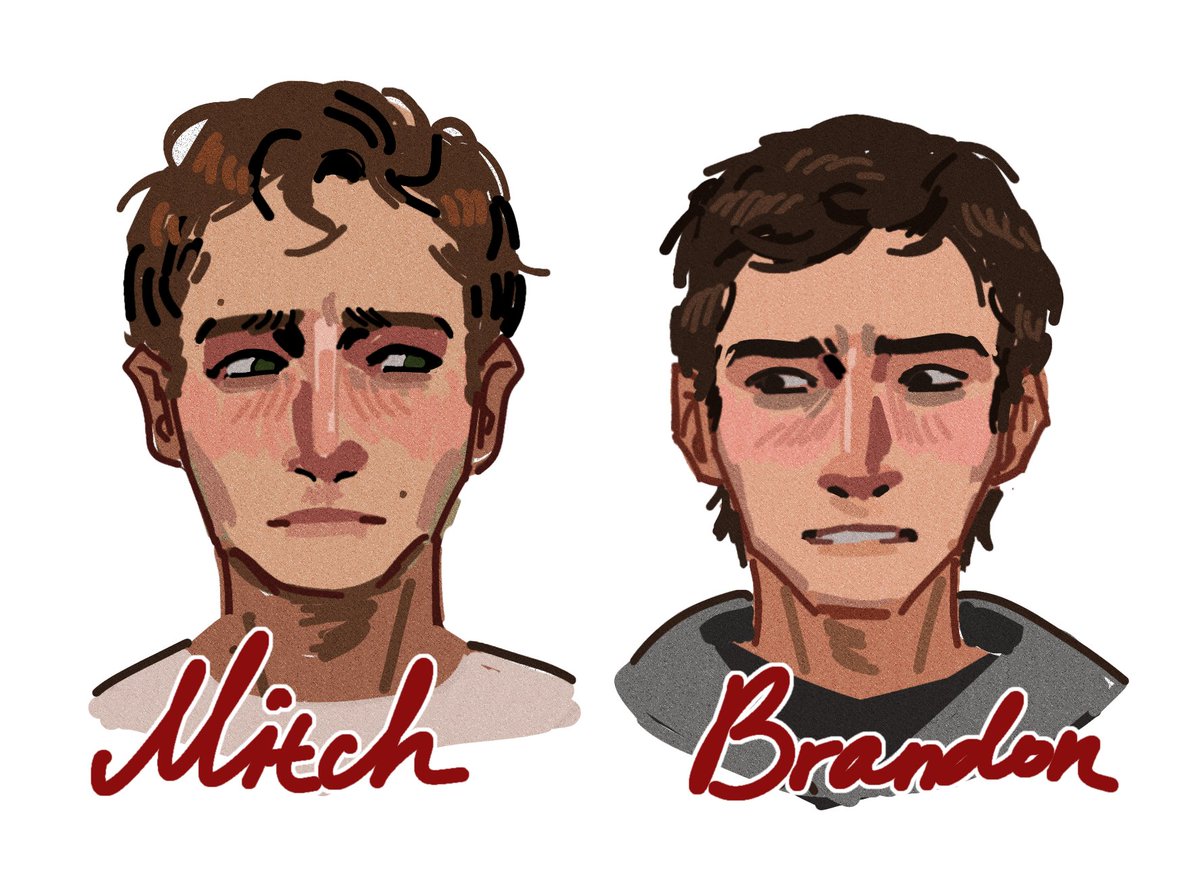tttuwuttt's tweet photo. +my versions of Mitch and Brandon <З pls read this story it's so peak https://t.co/UEjlW9fSF2