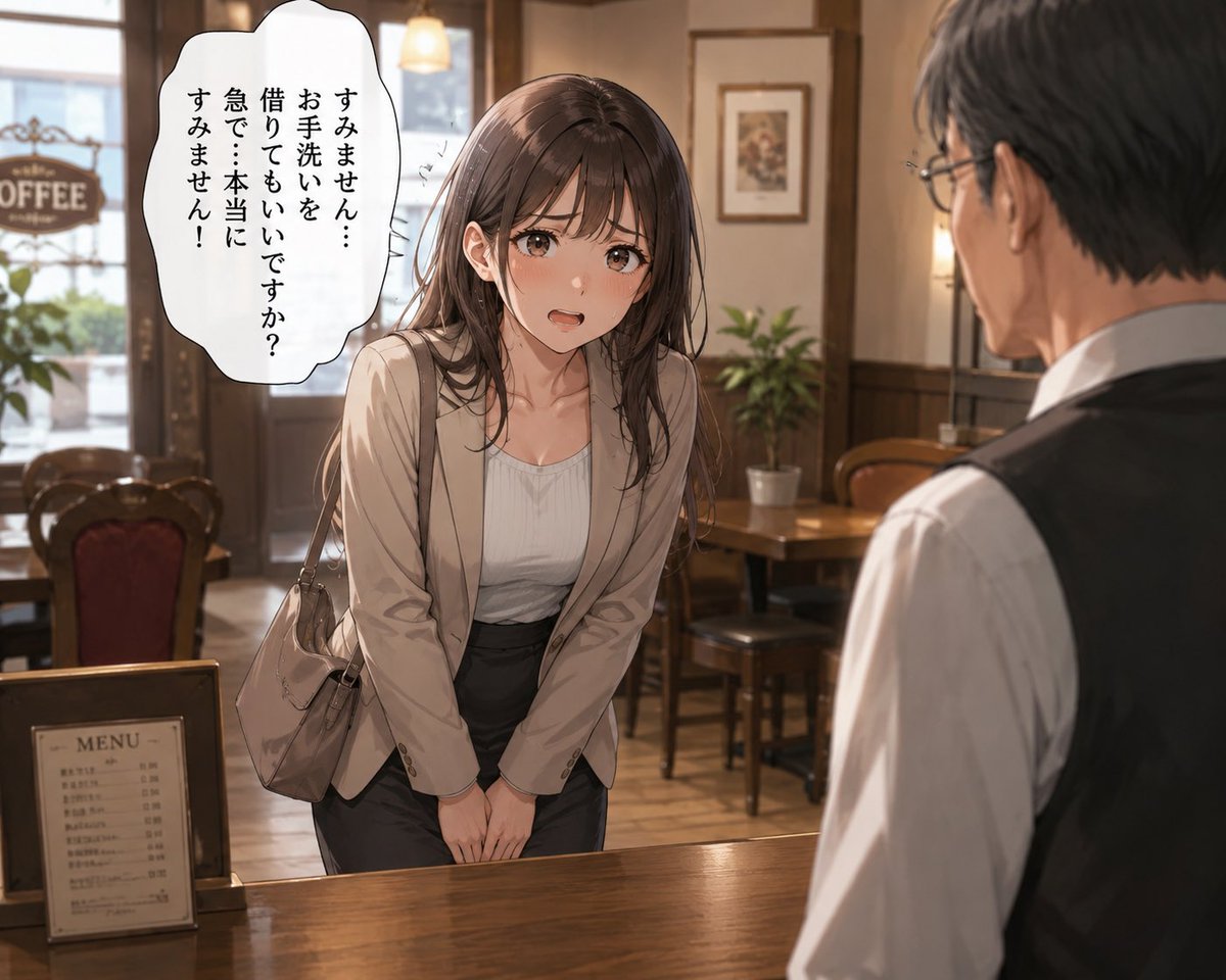 おもらし女子発見機 tweet media