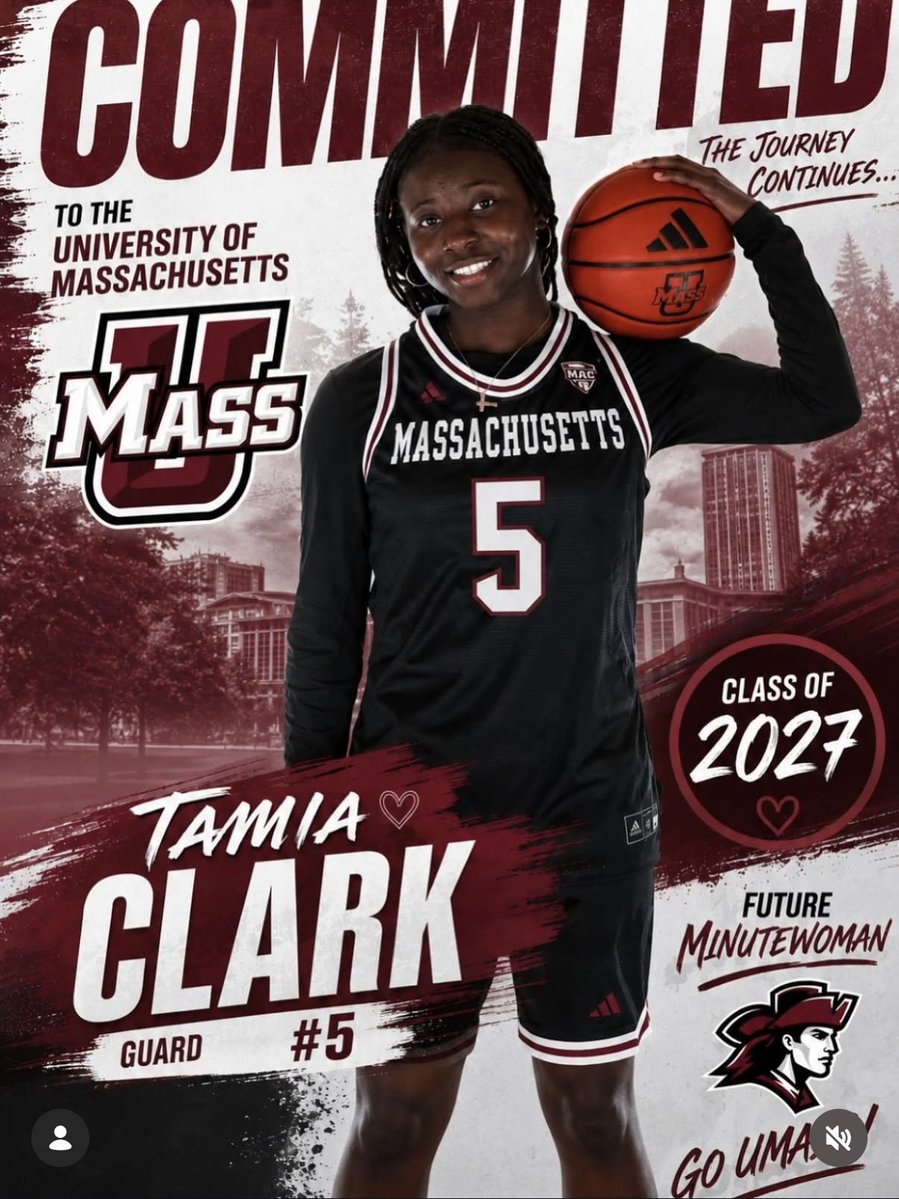 ADRobinson3's tweet photo. Per her Instagram: Upper Dublin / @philly_rise wing @TamiaClark_5 has committed to UMass
Clark was a First Team All-State selection in Class 6A and the SOL Liberty Player of the Year helping the Cardinals to SOL, District 1 &amp; PIAA titles this season
@ReporterSports @hooplove215 https://t.co/Zr4svdHUpb