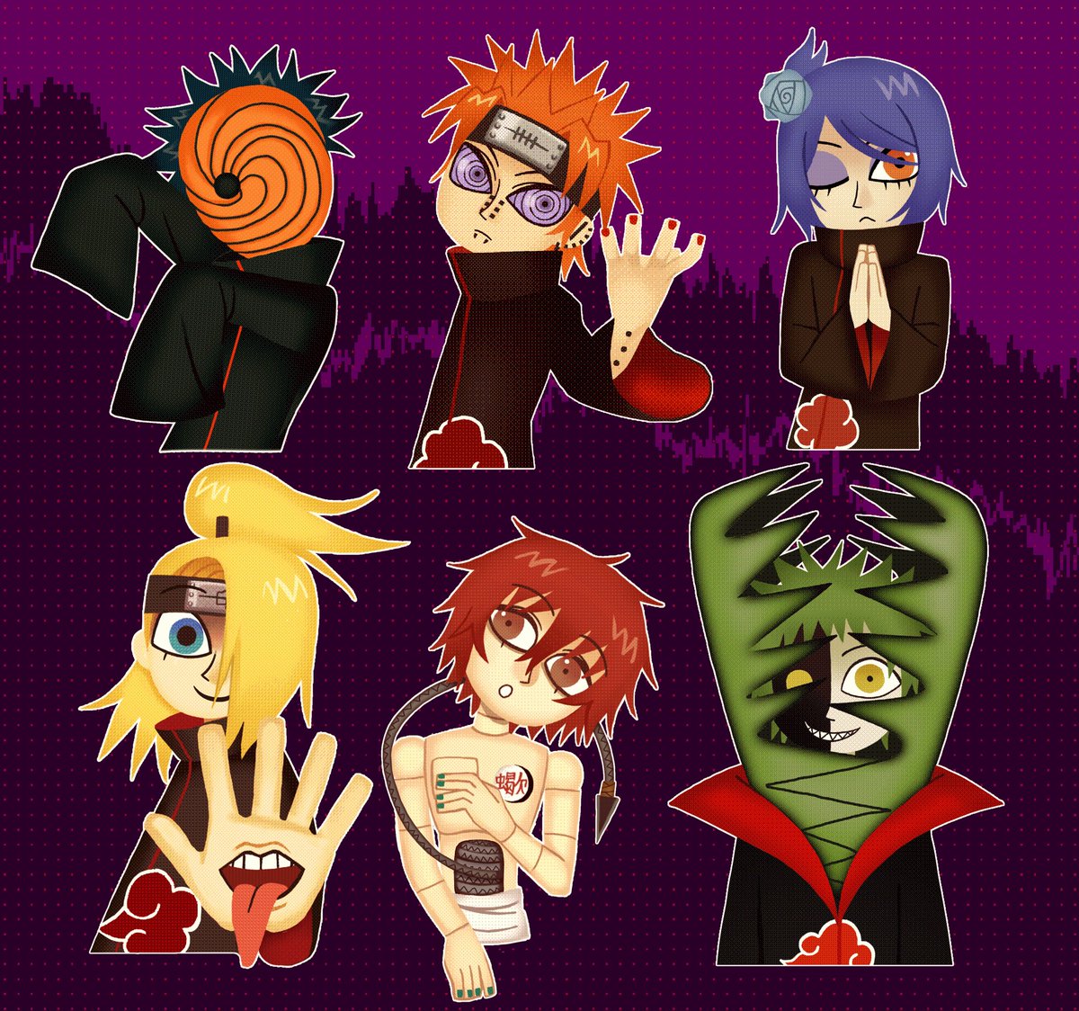 emymous3's tweet photo. #akatsuki practicing my chibi style again https://t.co/dWfeLxwWPw