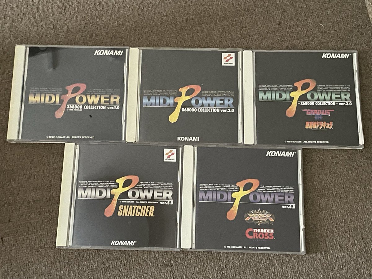 段ボールから棚へ 久しぶりのGM。箱にはSSと3DOの文字も #KONAMIゲーム