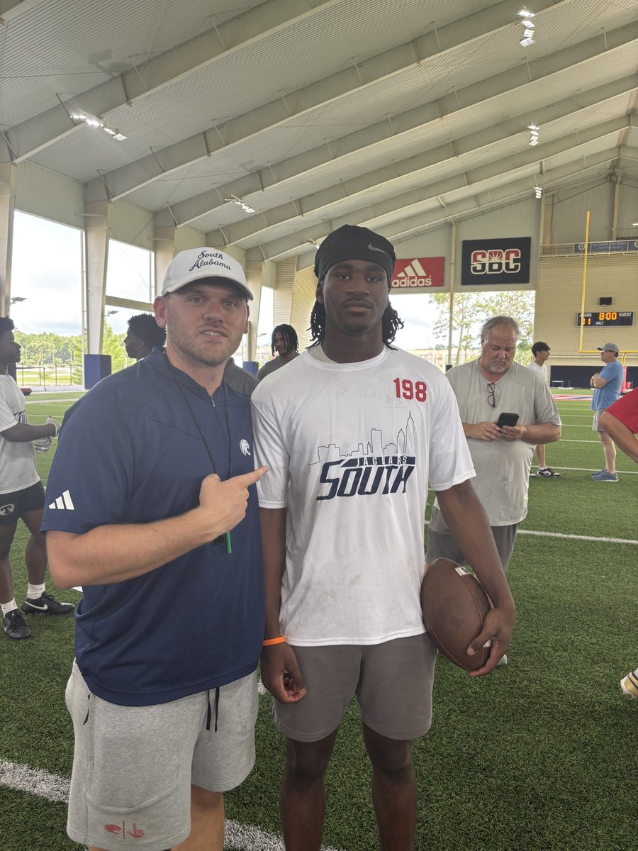 jordanramsey_4's tweet photo. Had a great camp at @SouthAlabamaFB. Stacking days !! 

@BiloxiFB  
@coachcollier87 
@CoachMurph4 
@wyattdalton4 
@CoachApplewhite 
@CoachZCrisler https://t.co/1gwmc02whq