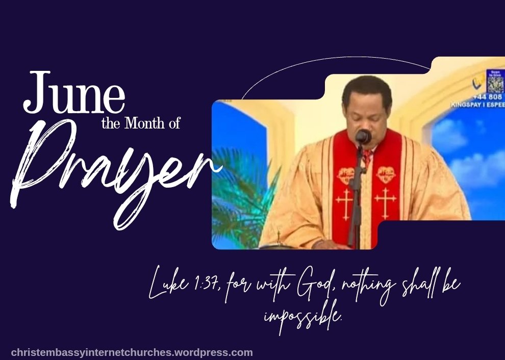 InspiringScrip1's tweet photo. JUNE: THE MONTH OF PRAYER

#pastorchris
#inspiringscriptures
#inspiringscripturestv https://t.co/Jzn7PZiDVs