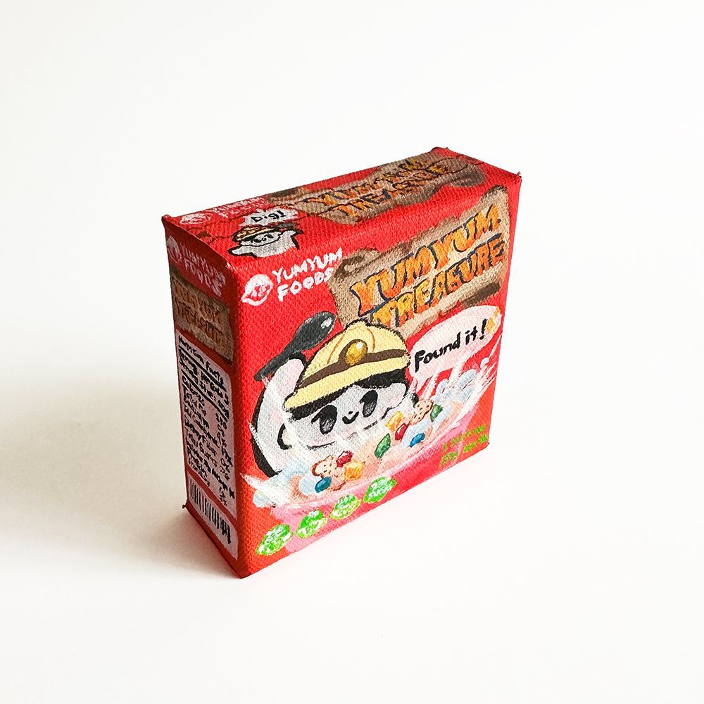 yumyum様⭐専用ページ コミティアで買っていただいたキャンバス🥣 側面はこんな感じの絵柄で