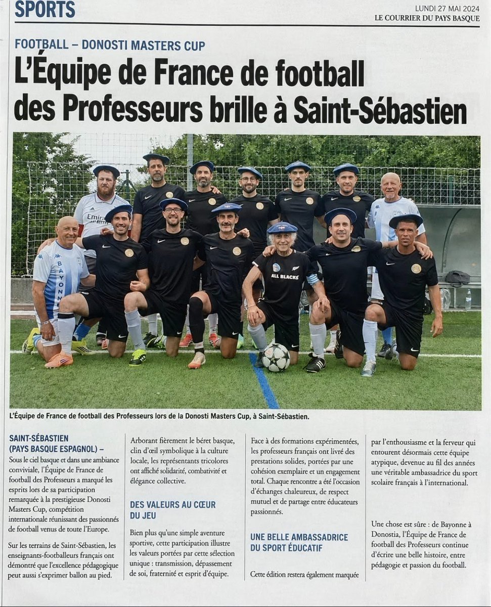 EFFP11's tweet photo. @LCP @SVenetitay L Équipe de France de football des Professeurs est là pour ça 
@EFFP11 💙🤍❤️ https://t.co/ofrIqrG1VM