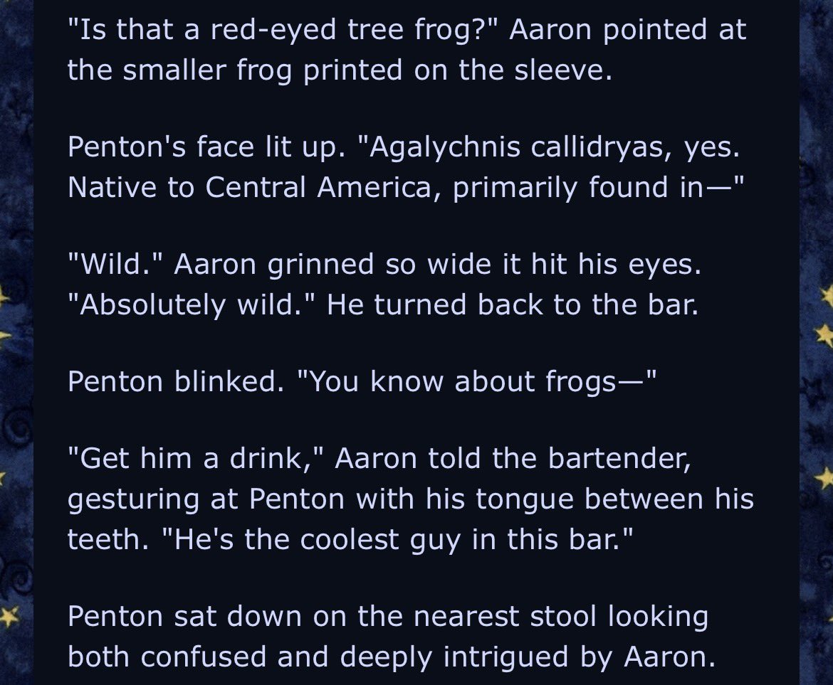lumaxthewise's tweet photo. omg who else is shipping aaron and penton  #weedfrog 🍃🐸😍 https://t.co/tp1BTw0uUJ