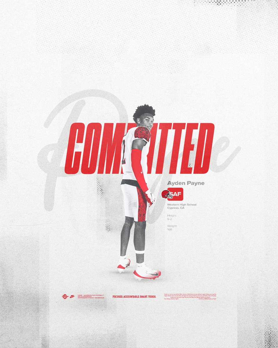 AydenPayne05's tweet photo. COMMITTED!! San Diego here we come!!! @TheHC_CoachLew @cjmcgorisk @Coach_Sutt 

#agtg #AztecFast #committed
@GregBiggins @BlairAngulo @BrandonHuffman @TomLoy247 @adamgorney @ChadSimmons_ @SeanDillonSDSU @CoachDavidsonWH @westernpioneer1 https://t.co/TdBGt8hcQ7
