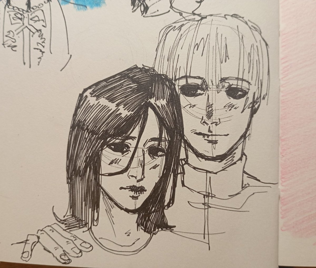 Uharahypa's tweet photo. this drawings were drawn by my friend she tried to copy my style 🫂 https://t.co/KvPsnrQrQP