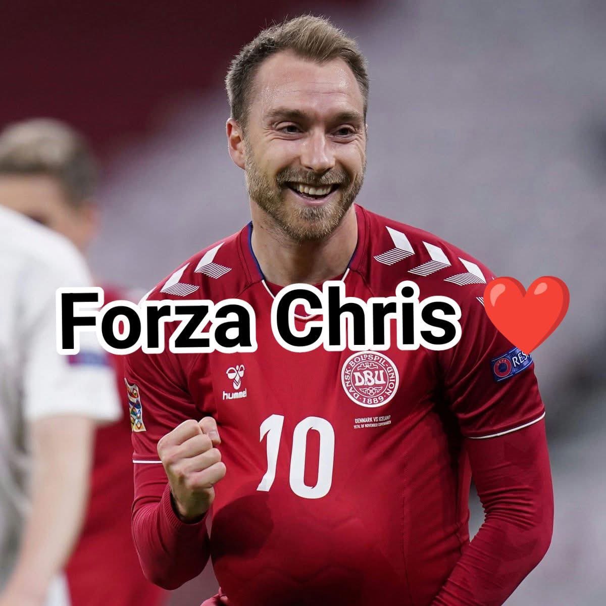 Karzar's tweet photo. Forza Chris. Non mollare ma molla il calcio. #erikssen #danimarca #football https://t.co/mjhXQ2phqP