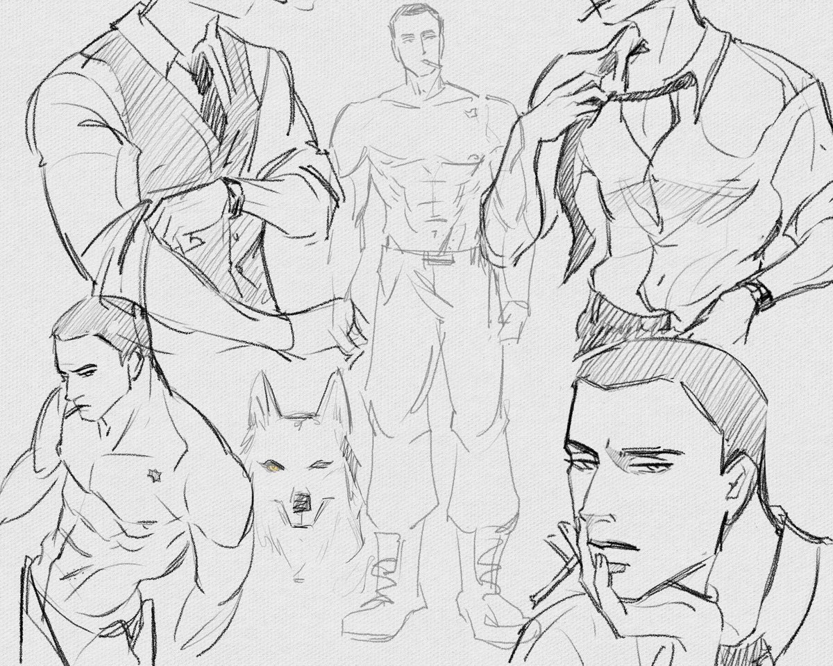keshapiuu's tweet photo. Ein's sketch for my friends @bolotieboy @A_afina00 

#WolfInTheHouse #울프인더하우스 https://t.co/E23Rd2VIWc