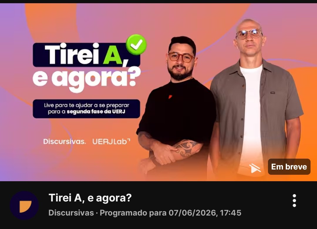 anapsmed's tweet photo. Tirou conceito A no EQ da UERJ e não sabe por onde começar a estudar para a 2ª fase? O jogo mudou e o foco agora é a prova discursiva! ✍️

Às 18h rola a live "Tirei A, e Agora?" do Discursivas 💙🧡
 
https://t.co/t1nvg0V8hy https://t.co/VFIZvmURbK