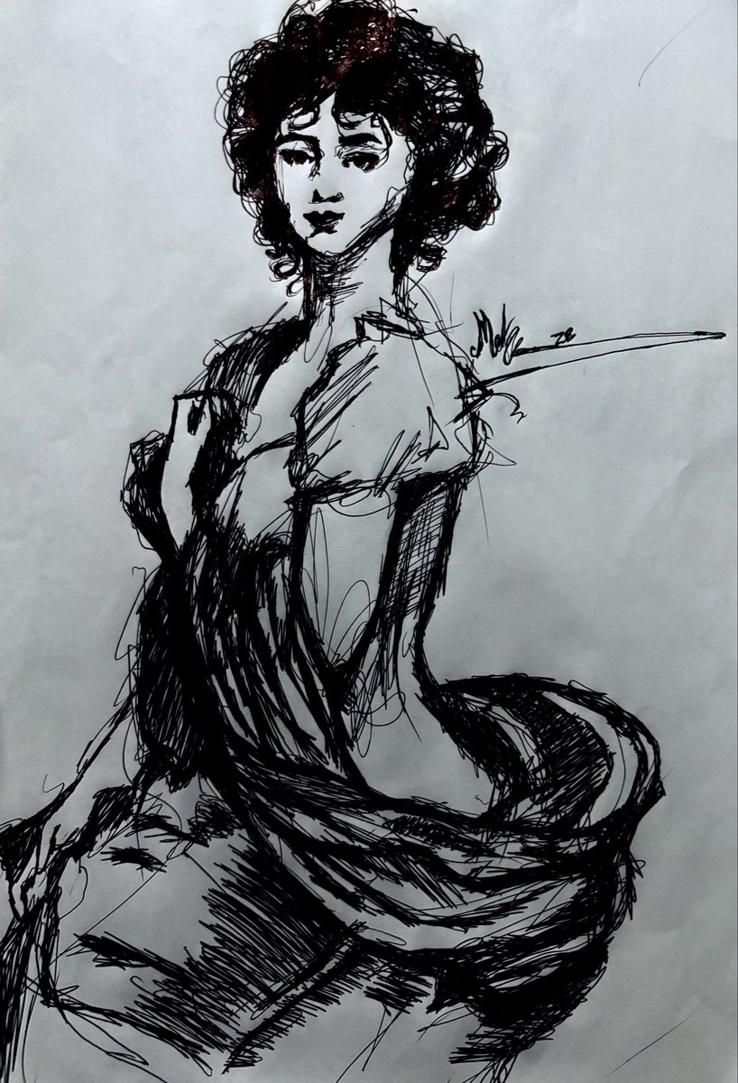 mar80549's tweet photo. My new painting, if you like it, leave a dot. https://t.co/hm9GlULJzu