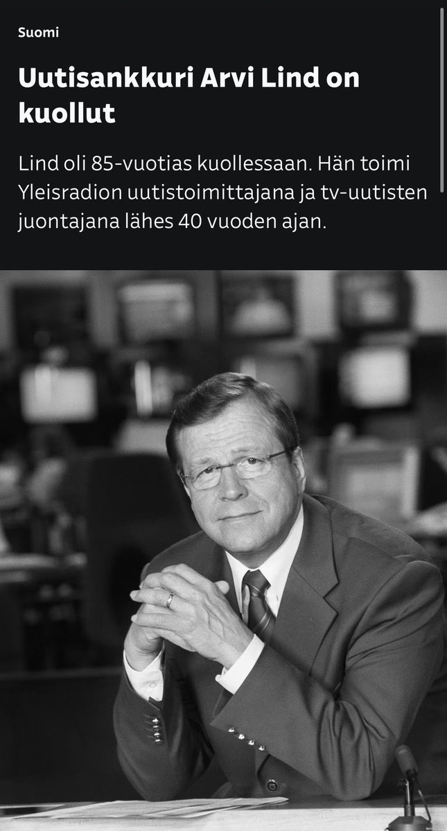 pbyrokraatti's tweet photo. Yhden aikakauden loppu. Sellaisen aikakauden, jolloin toimittajat kertoivat uutisia, eivät poliittisia mielipiteitään ja toiveitaan. https://t.co/YxKHAH3cle
