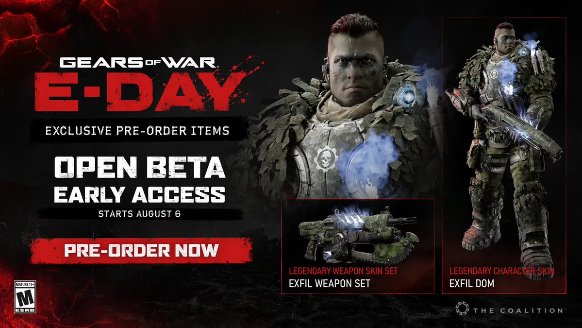 iSimbo_'s tweet photo. August 6th Early Access Beta!! #GearsOfWarEDay https://t.co/nbVNKHTLUc