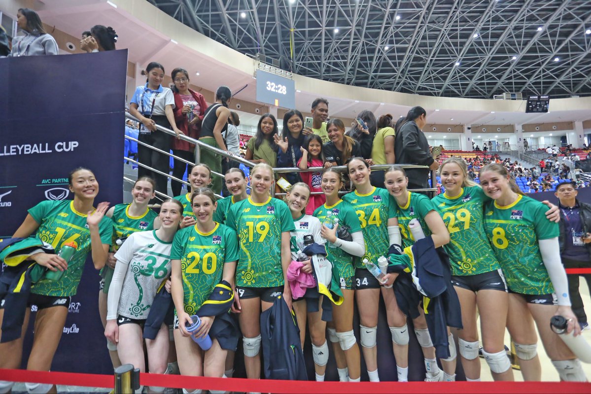 Vol_VBall's tweet photo. Dub for Australia 🇦🇺 

Anni Tang and Australia got the five-set win over host Philippines in their opening match of the 2026 AVC Cup

📸 @avcvolley https://t.co/VH2GBXnbxM