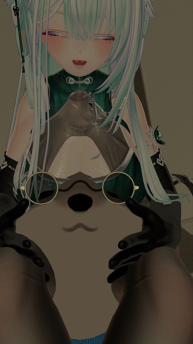 guucha_mem's tweet photo. 必殺、ふとももばさみ🤗
#VRChat https://t.co/kdE3TZQfL0