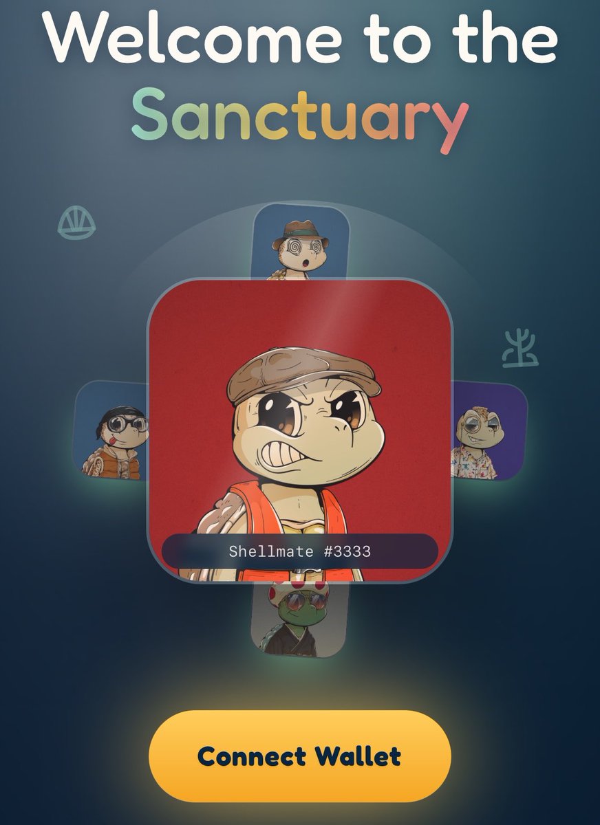heyshellmates's tweet photo. The Shellmates pet portal is officially live!

https://t.co/fAxd5wP0iR

Connect your wallet, view your NFTs, meet your pets and start earning points from daily feeds 🐡

Remember NFTs must be de-listed to enable feeding & daily points.

Rare Shellmates will receive a daily bonus on top of the daily feeds & points are attached to NFTs.

To kick things off inside the portal, we’ve opened a raffle for Shellmate #100, visit the raffle page inside 🐢