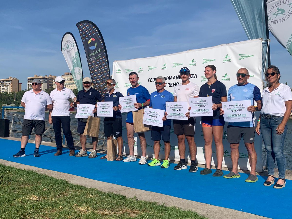 remoandaluz's tweet photo. @CNauticoSevilla @RemoyPiraguaSVQ @RCLabradores @RCMediterraneo @DeporteAND @IMDSevilla @DIPUSEVI Clasificación 29ª Copa de Andalucía 

🏆 @RCLabradores  
2º @CNauticoSevilla  
3º @RCMediterraneo 
4º @ctlelejido 
5º @Guadalquivir86 
6º Remeros y Piraguistas Veteranos de Sevilla 
7º  Remo de Mar La Línea 
8º Club Remo Linense

@DeporteAND @IMDSevilla @DIPUSEVI @cartujacear https://t.co/Y1ocl0anTQ