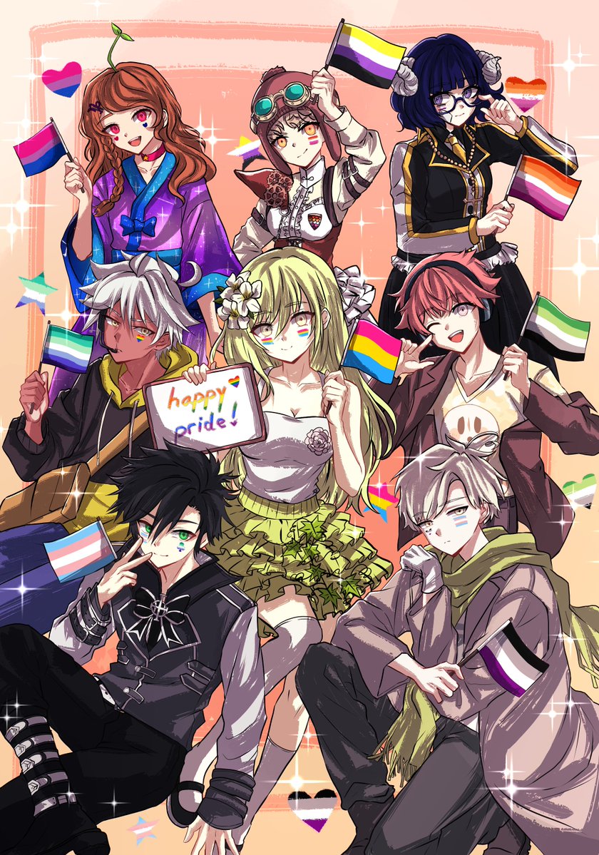 DanganronpaWR's tweet photo. Joyeux Mois des Fiertés ! 🏳️‍🌈Happy Pride Month !

#fanganronpa #fangan #danganronpaWR #DRWR https://t.co/YIzxgIXQ1A