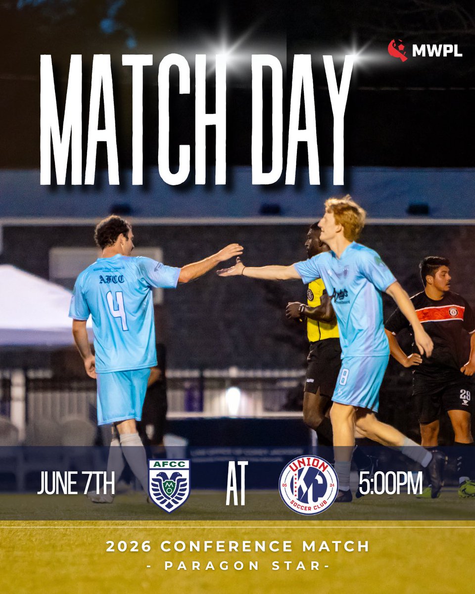 AFCColumbia's tweet photo. ITS MATCH DAY!!! @unionkcmens
🗓️: Sunday June 7th, 2026
⏰: 5:00pm CT
📍: Paragon Star Sports Complex, 1401 NW River Rd,
Lee's Summit, MO 64081 
🎥: Link is TBD. Will post later! https://t.co/RUtoBHHrzI