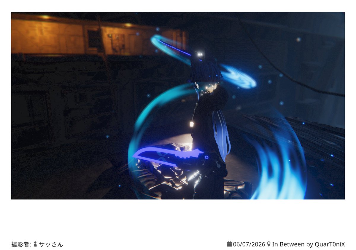 ShigreR's tweet photo. 今日の合わせは戒くんでStella Quartzさんの武器を装備させていただきました！

突然始まった個人撮影会開催にて武器で遊ぶ私をいっぱい撮ってもらった♪( 'ω' و(و"
二人ともありがとー！！
#KAI_3D
#ﾆｸﾛｯｸ
#StellaQuartz https://t.co/nfcY8nIjs6