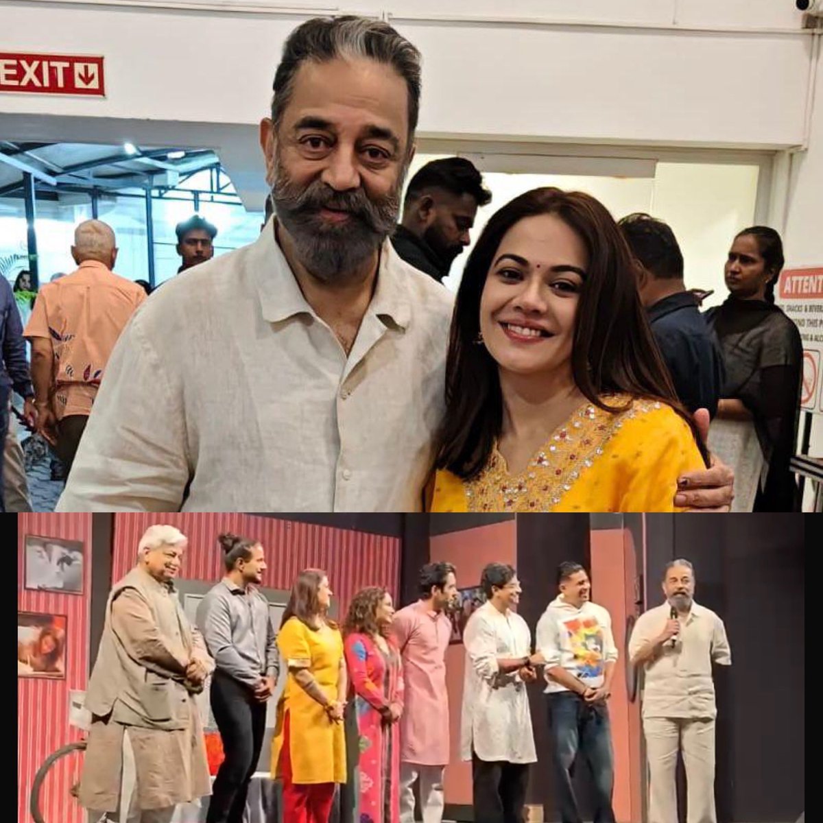 pratap_phad's tweet photo. आयुष्यातले काही क्षण जादुई असतात . आजचा हा क्षण ही तसाच होता . चेन्नई मध्ये आज झालेल्या माझ्या नाटकाच्या प्रयोगाला उपस्थिती कुणाची होती ??!! तर चक्क भारत देशातल्या सर्वोत्तम कलावंता पैकी एक पदम भूषण श्री. कमल हसन सरची 😊 त्यांनी नाटक पाहिलं आणि त्यांना नाटक आवडलं . https://t.co/17fjcoG7Dv