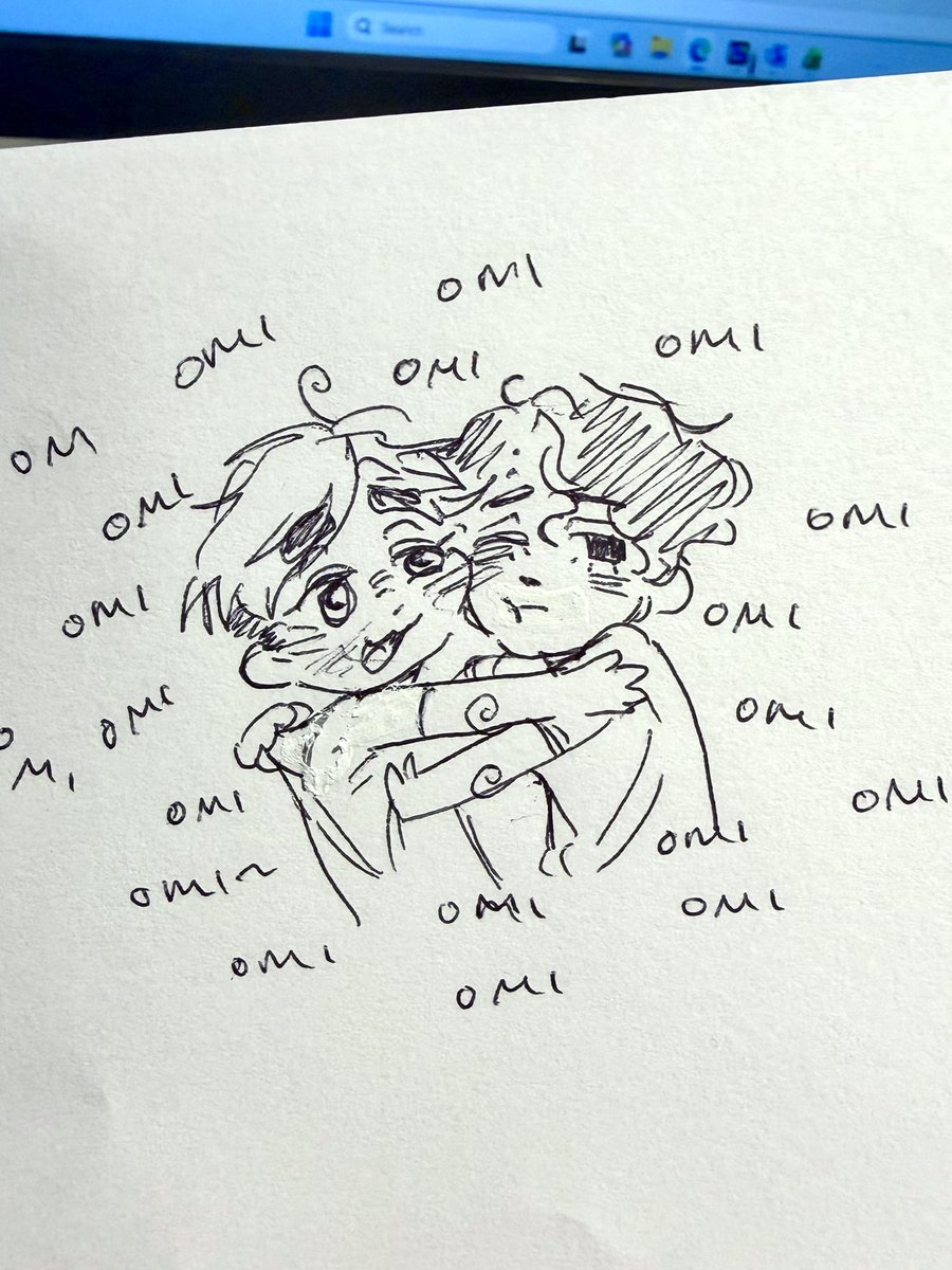 invaderzimmmy's tweet photo. #skts #sakuatsu

work SUCKS so i doodled with a shitty office pen https://t.co/s8OdQEDPuk
