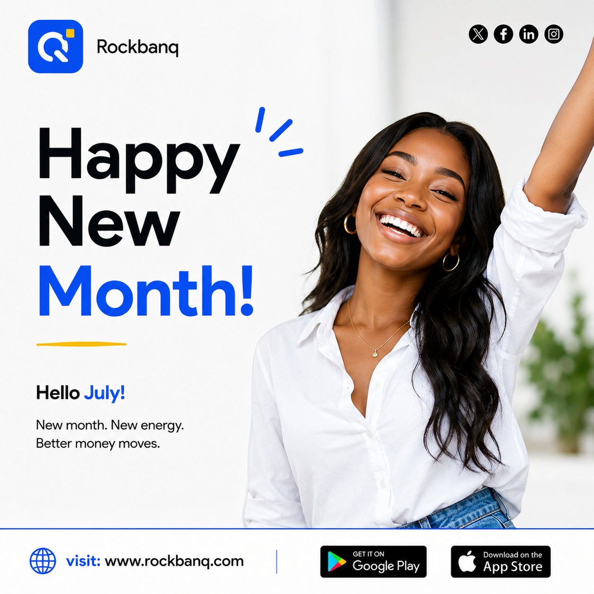 rockbanq's tweet photo. A new month is a fresh opportunity to make better money moves.
This month, choose progress over perfection.

Choose intention over impulse.

Choose a future you'll be proud of.
Here's to new beginnings and smarter financial habits. 💙
🌐 https://t.co/UwIWJK6KHK https://t.co/8Y6masT5U0