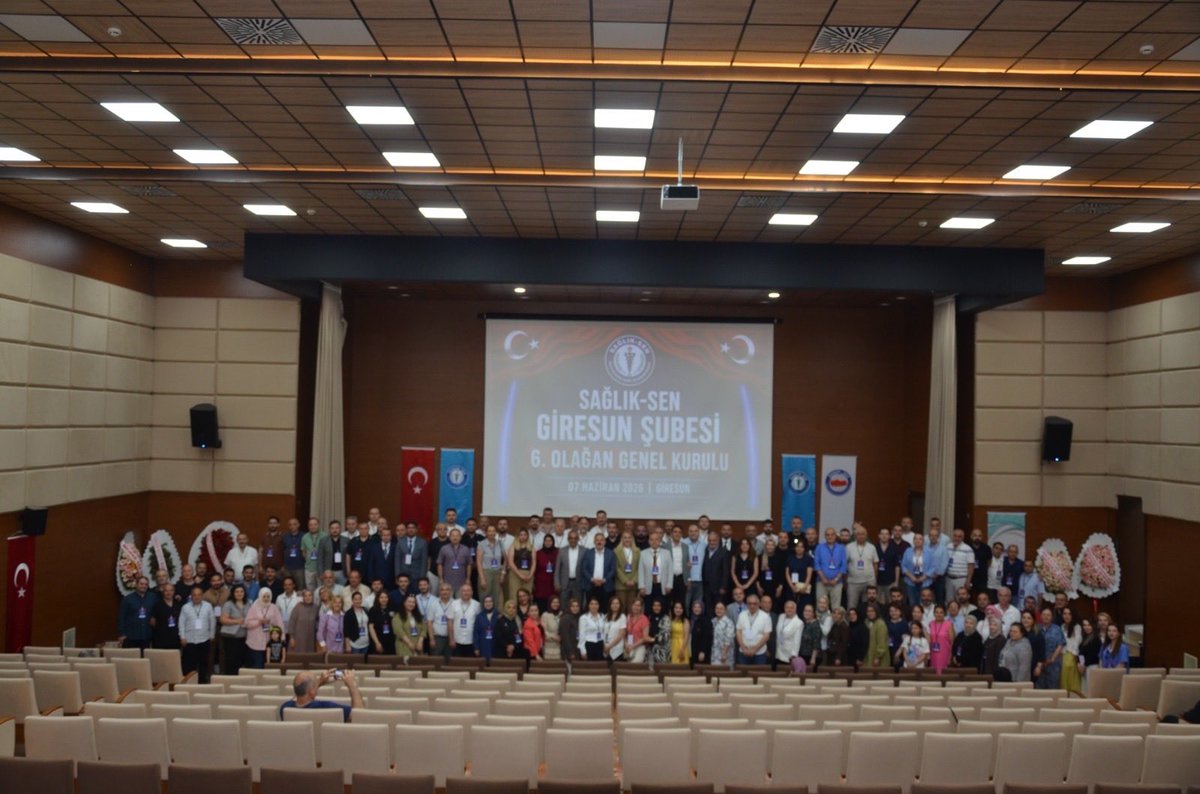 SSMahmutFaruk's tweet photo. Sağlık-Sen Giresun Şubemizin 6. Olağan Genel Kurulu’nda güven tazeleyerek yeniden şube başkanlığına seçilen Ogün Elifoğlu başkanımızı ve yönetim kurulu üyesi arkadaşlarımızı tebrik eder, başarılar dilerim. https://t.co/QlBxrOF0Pz