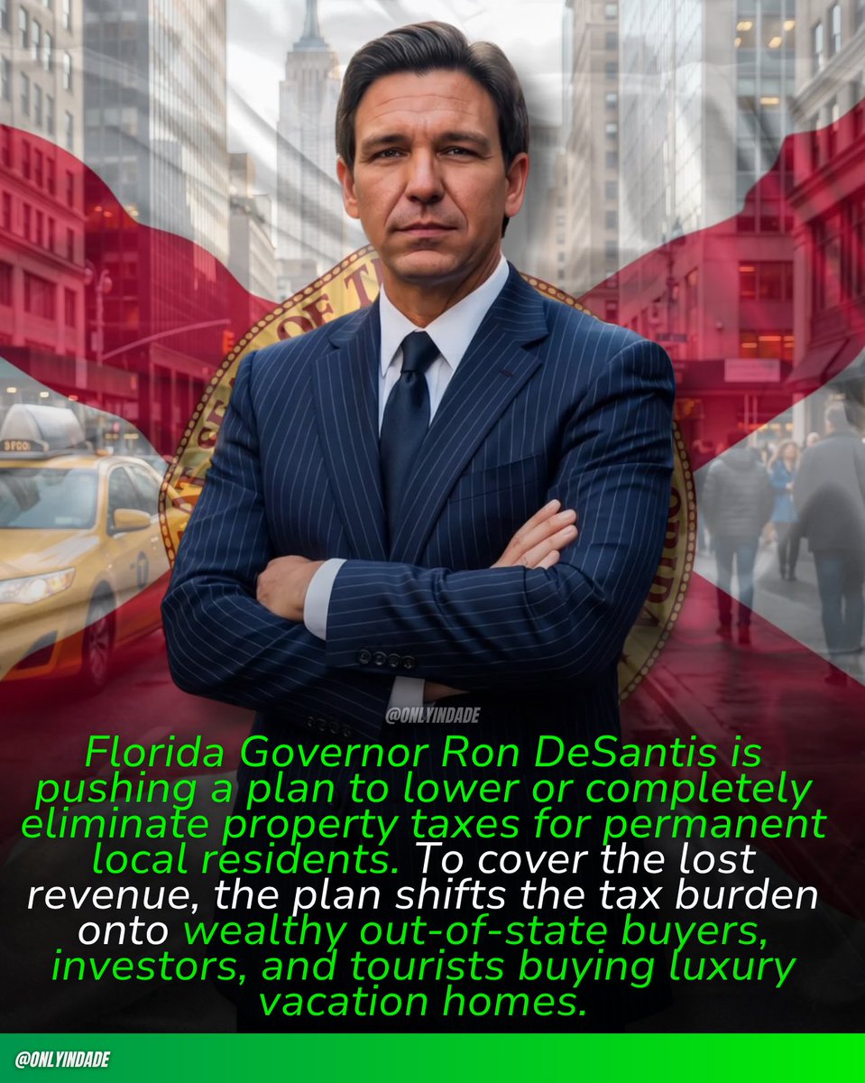 ONLYinDADE's tweet photo. Florida is considering a plan to shift property taxes from local residents to luxury vacation home buyers and investors. Is this the right move for South Florida? 🌴 | #ONLYinDADE https://t.co/TcfRK9fE2B