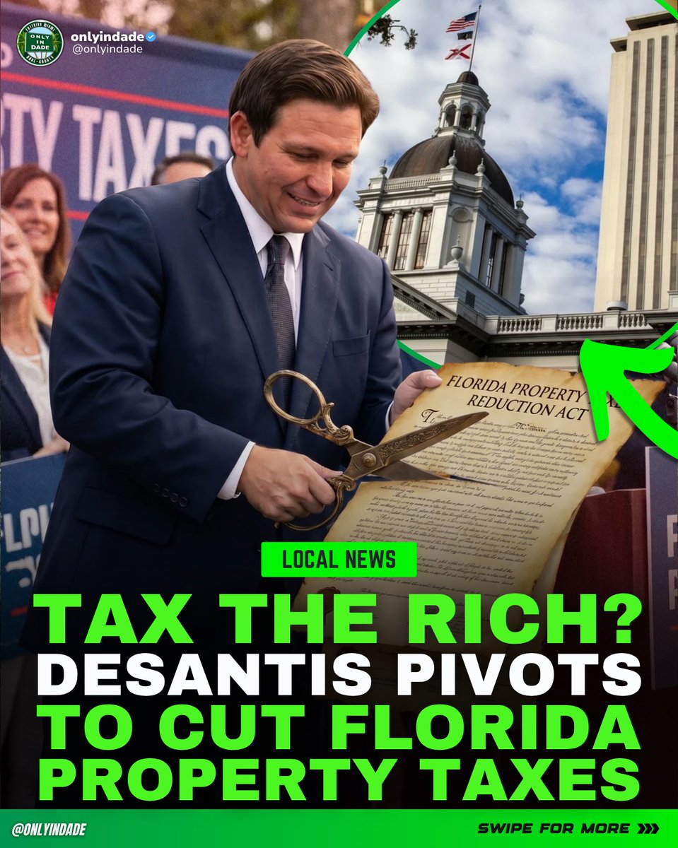 ONLYinDADE's tweet photo. Florida is considering a plan to shift property taxes from local residents to luxury vacation home buyers and investors. Is this the right move for South Florida? 🌴 | #ONLYinDADE https://t.co/TcfRK9fE2B