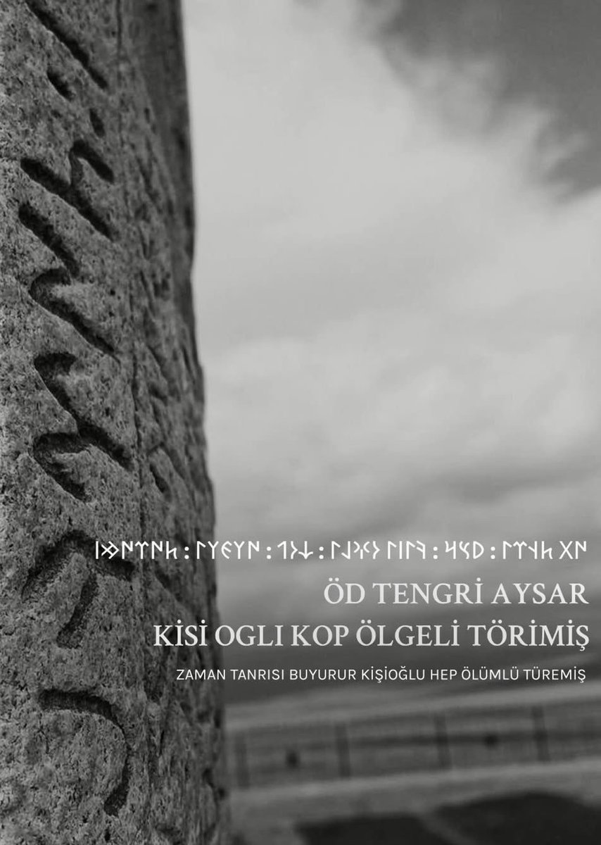 GoKKurtTurk's tweet photo. "Zamanı Tanrı yaşar, insanoğlu hep ölmek için yaratılmış." https://t.co/OQ8DIOApL1