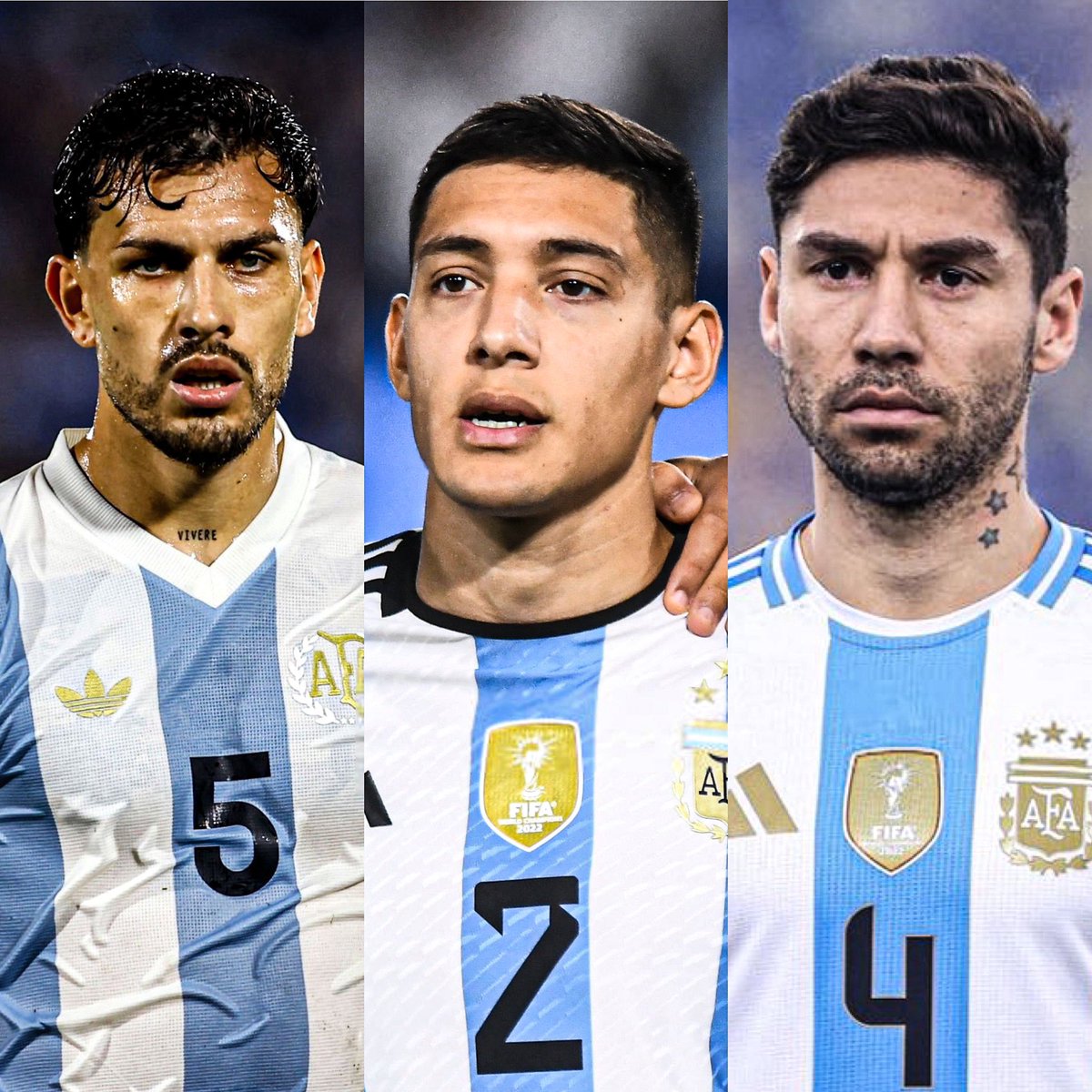 AtaqueFutbolero's tweet photo. ⚠️🇦🇷 Nahuel Molina, Leandro Paredes y Gonzalo Montiel son los ÚNICOS JUGADORES de Argentina que NO ESTÁN 100% físicamente.

Hoy están en EVALUACIÓN y es el motivo por el que Scaloni aún analiza el reemplazo de Balerdi. ⏳

[@gastonedul] https://t.co/uqiPth73Gz