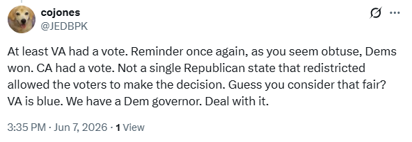 niceguyeddy's tweet photo. @JEDBPK @JonathanTurley Always amazing when they know they don't have a valid argument, they block you. https://t.co/kVb0q35Jjj